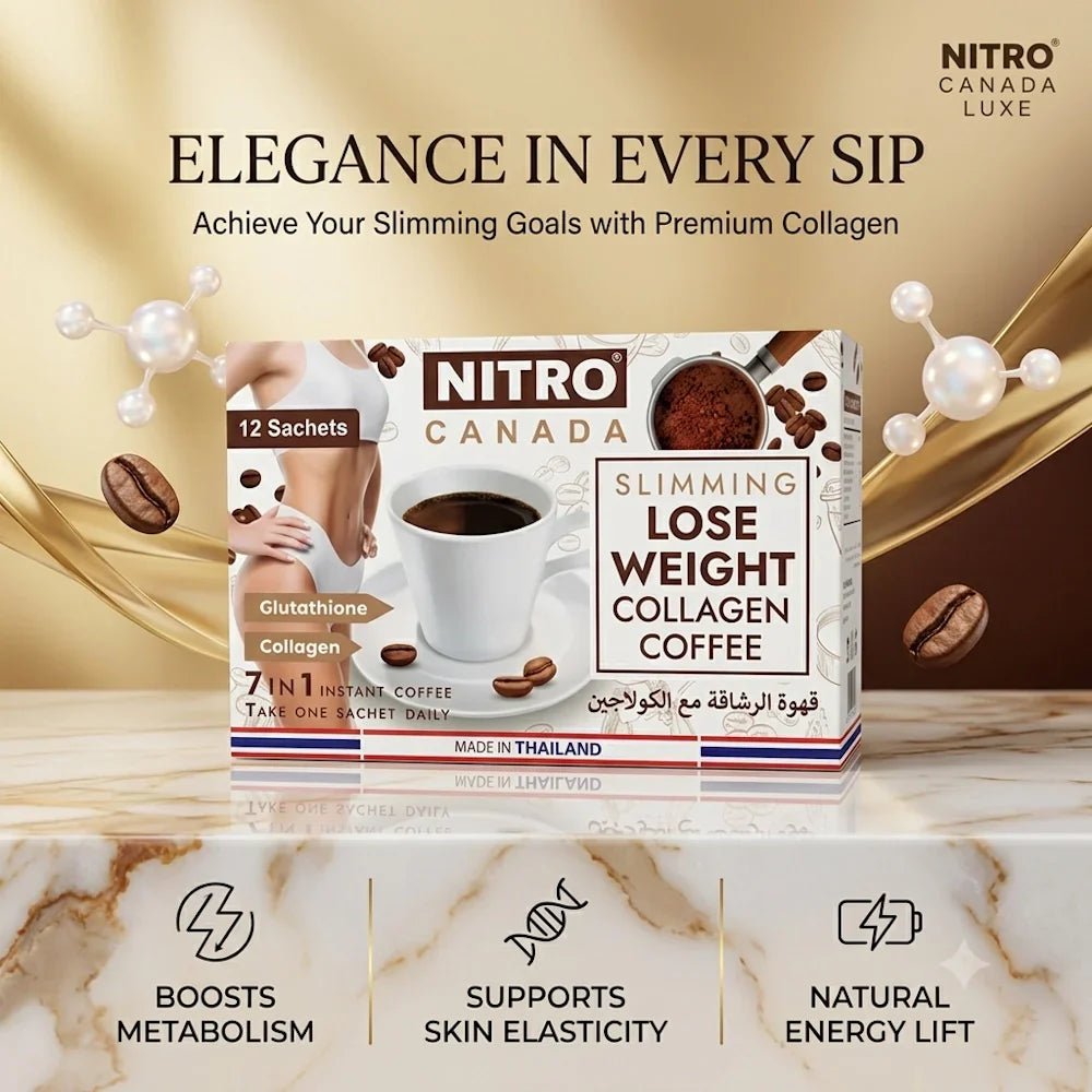 Nitro Canada Slimming Lose Weight Collagen Coffee 7 in 1 Instant Coffee - New Dream