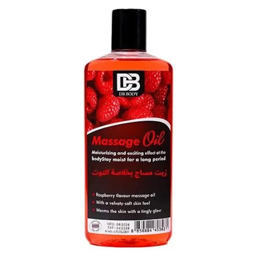 DR BODY Massage Oil - Moisturizing & Exciting Raspberry Flavour - New Dream