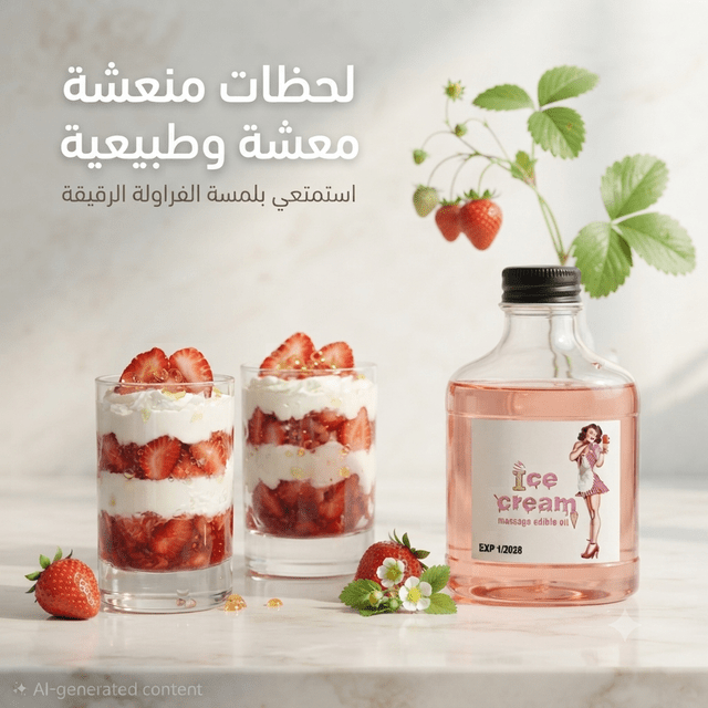 Edible Ice Cream Flavor Massage Oil for Couples - New Dream