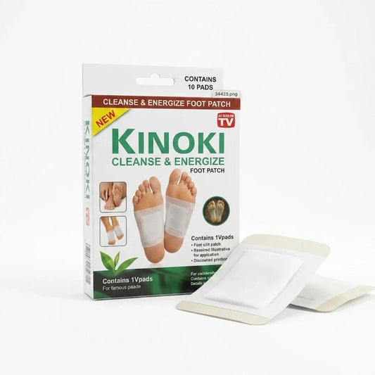 Kinoki Cleanse & Energize Foot Patch - 10 Detox Pads - New Dream