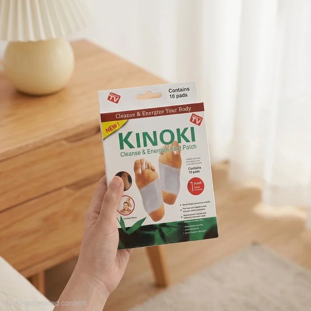 Kinoki Cleanse & Energize Foot Patch - 10 Detox Pads - New Dream