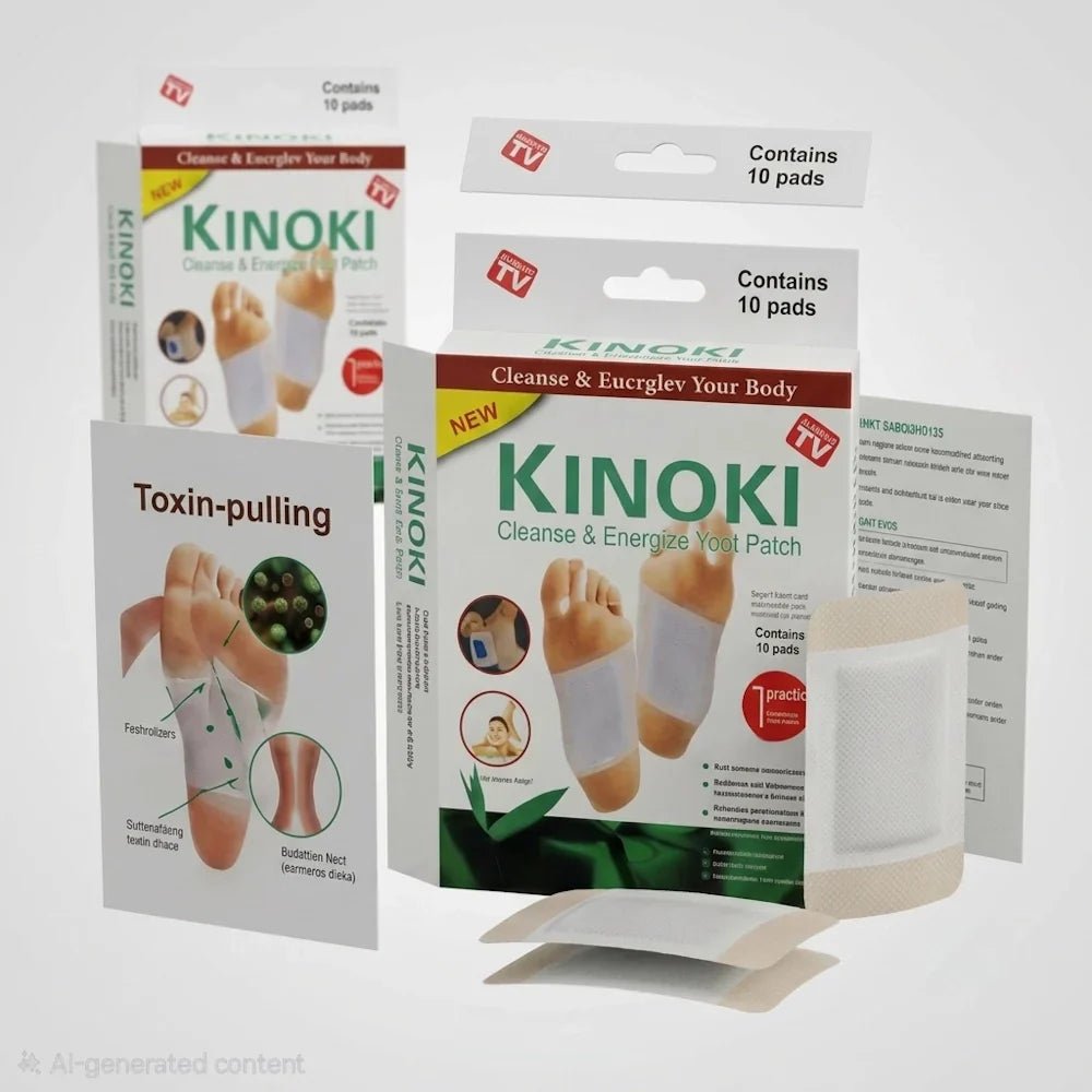 Kinoki Cleanse & Energize Foot Patch - 10 Detox Pads - New Dream