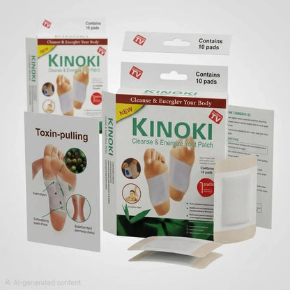Kinoki Cleanse & Energize Foot Patch - 10 Detox Pads - New Dream