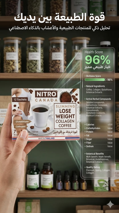 Nitro Canada Slimming Lose Weight Collagen Coffee 7 in 1 Instant Coffee - New Dream