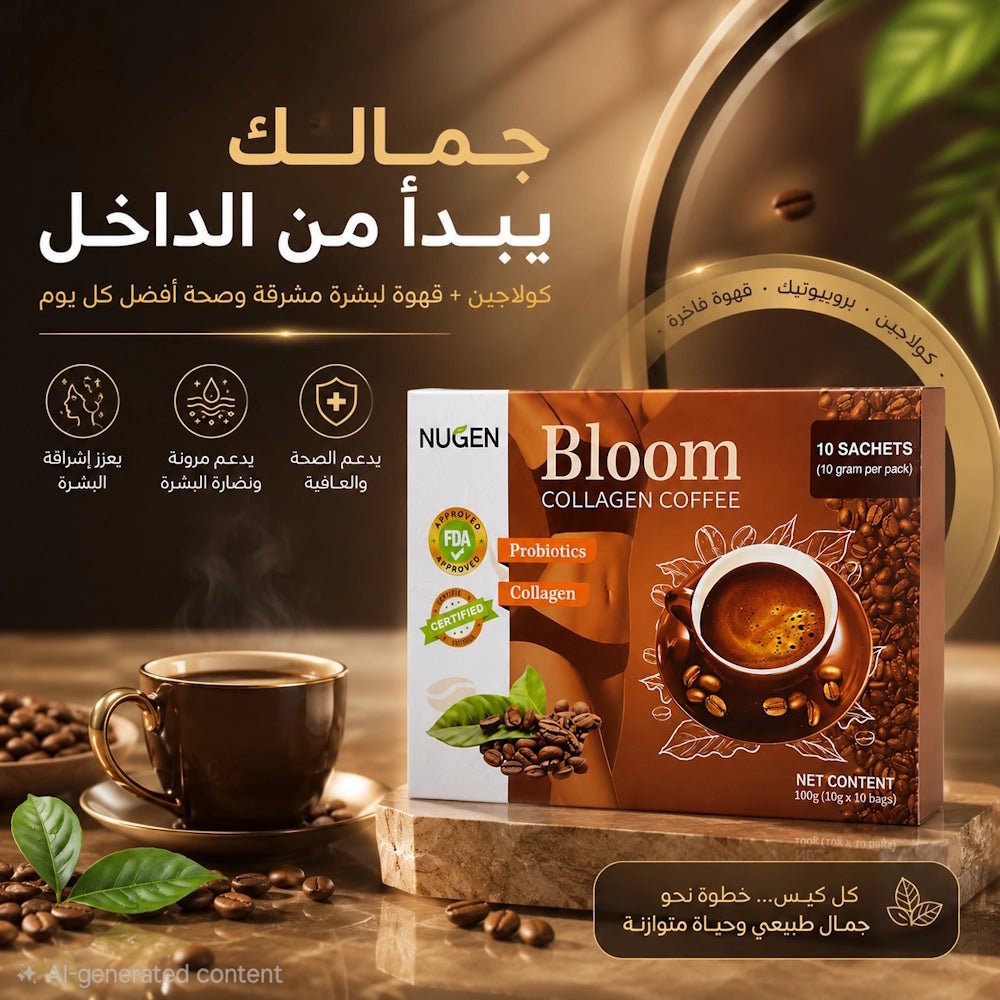 NUGEN Bloom Collagen Coffee - 10 Sachets (10g per pack) - New Dream