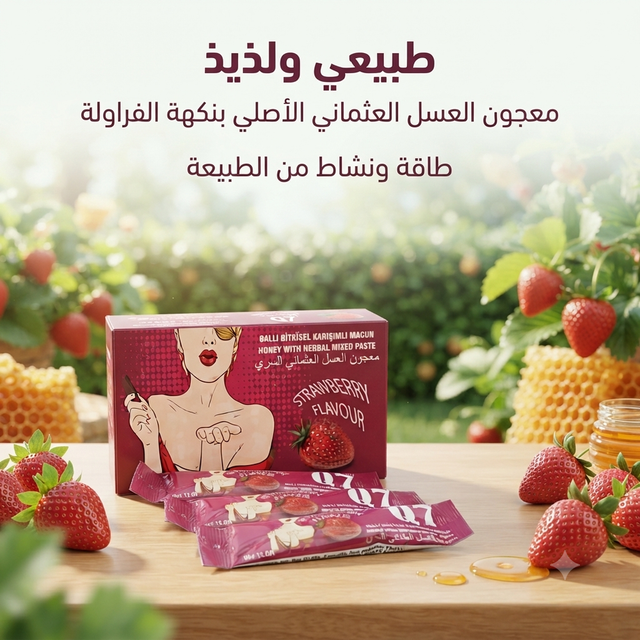Q7 Strawberry Ottoman Honey Paste for Women – Herbal Vitality Support - New Dream