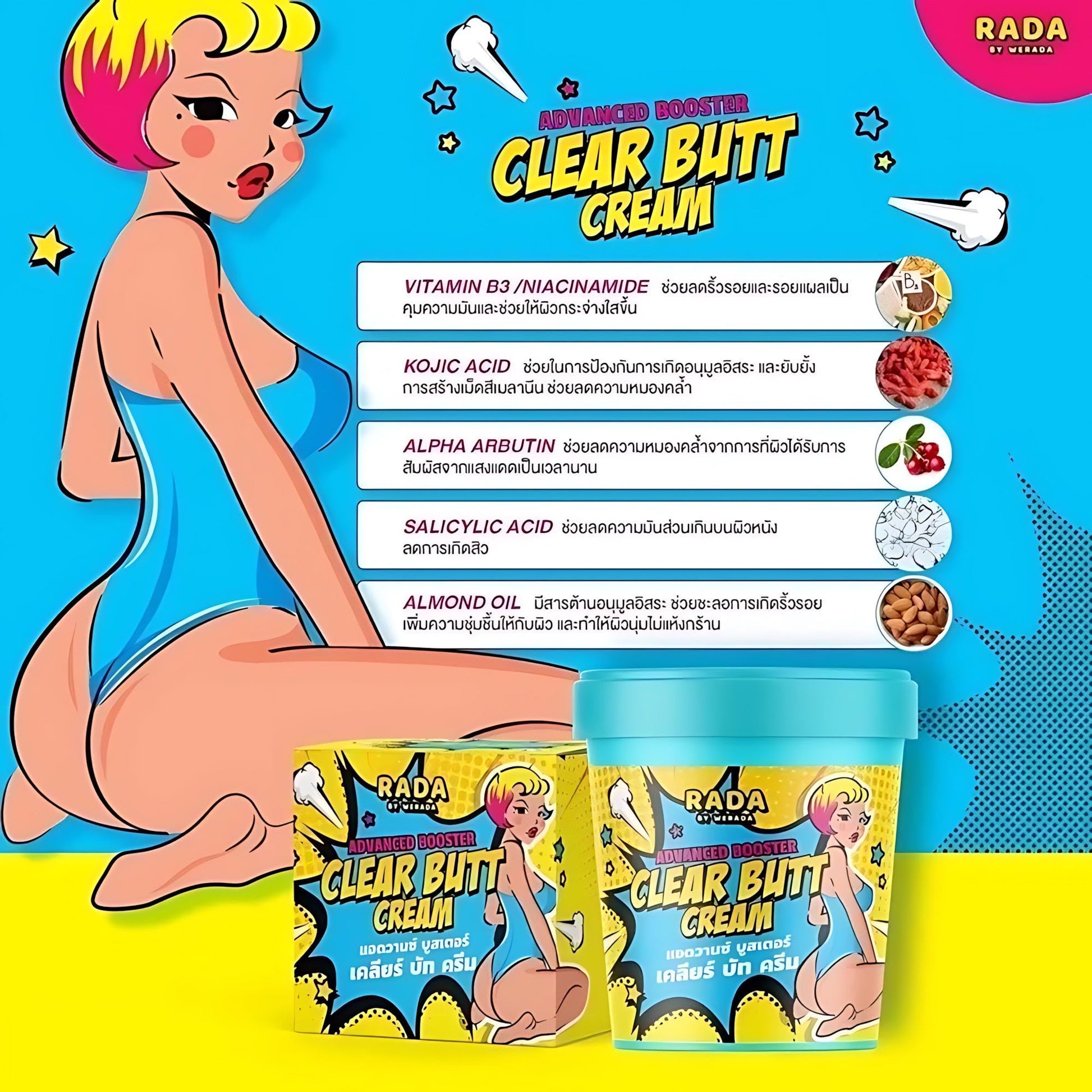 RADA BY WERADA Advanced Booster Clear Butt Cream - New Dream